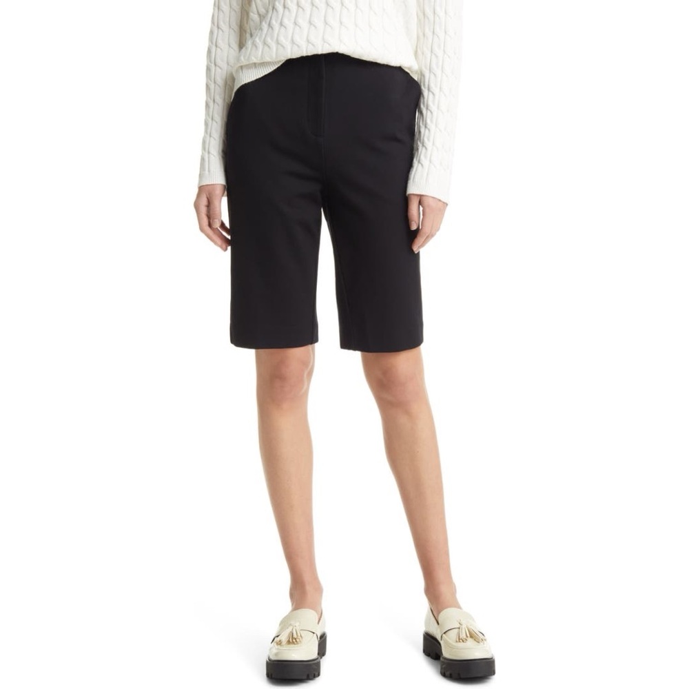 Nordstrom Longline Ponte Shorts in Black Women’s Size 8
